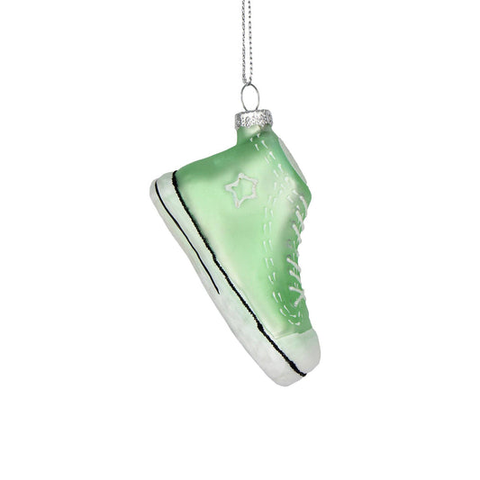 Sneaker Glass Christmas Ornament