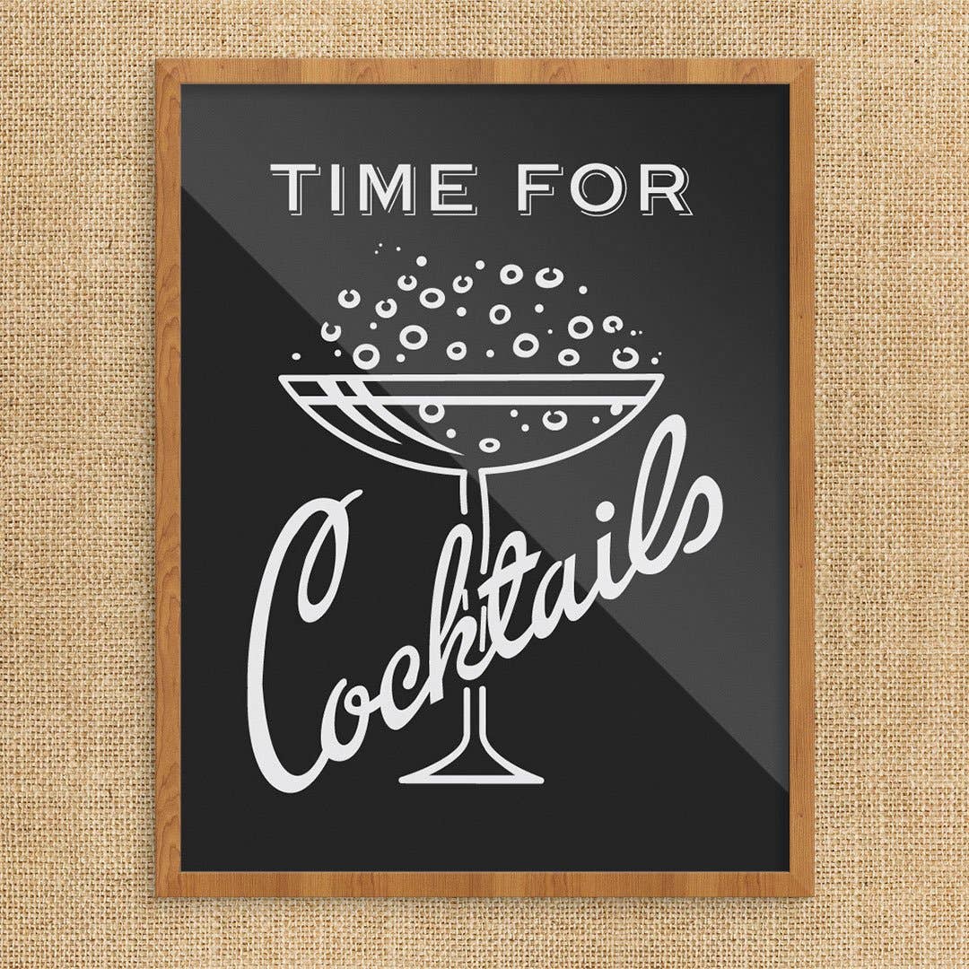 11'' x 14'' Time for Cocktails Print - Vintage MC