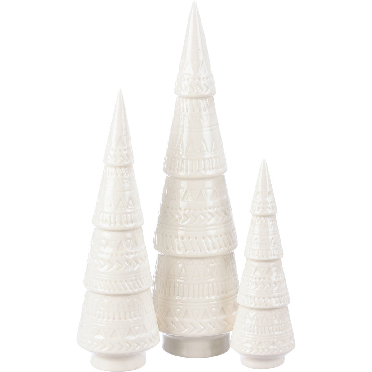 White Ceramic Christmas Trees
