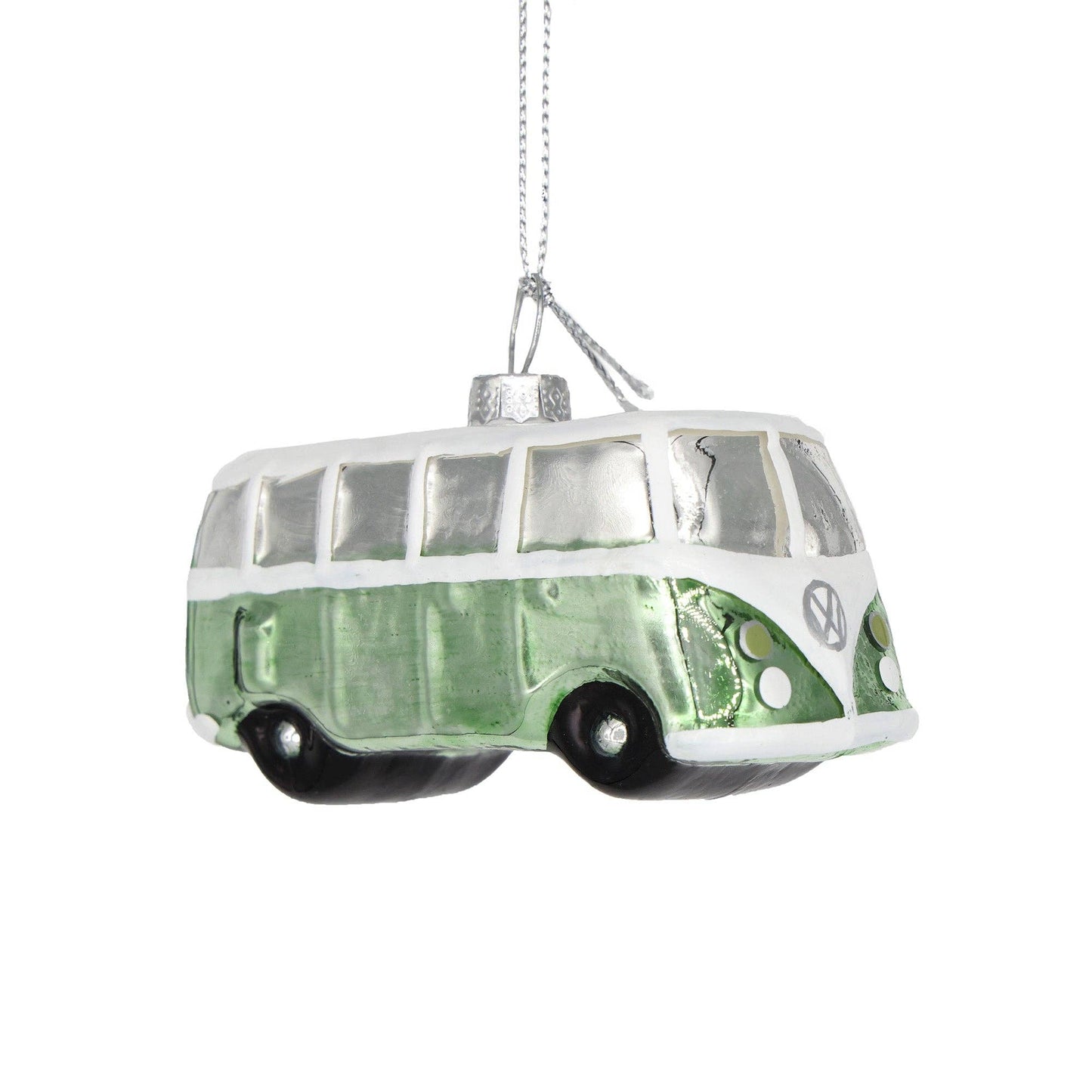 VW Green Van Christmas Ornament