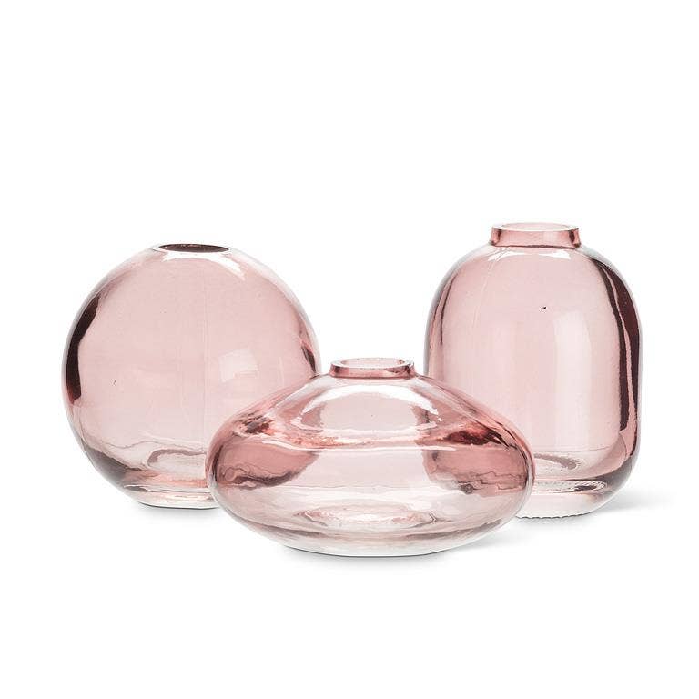 Small Bud Vase-Dark Rose-3 Assorted-3"H