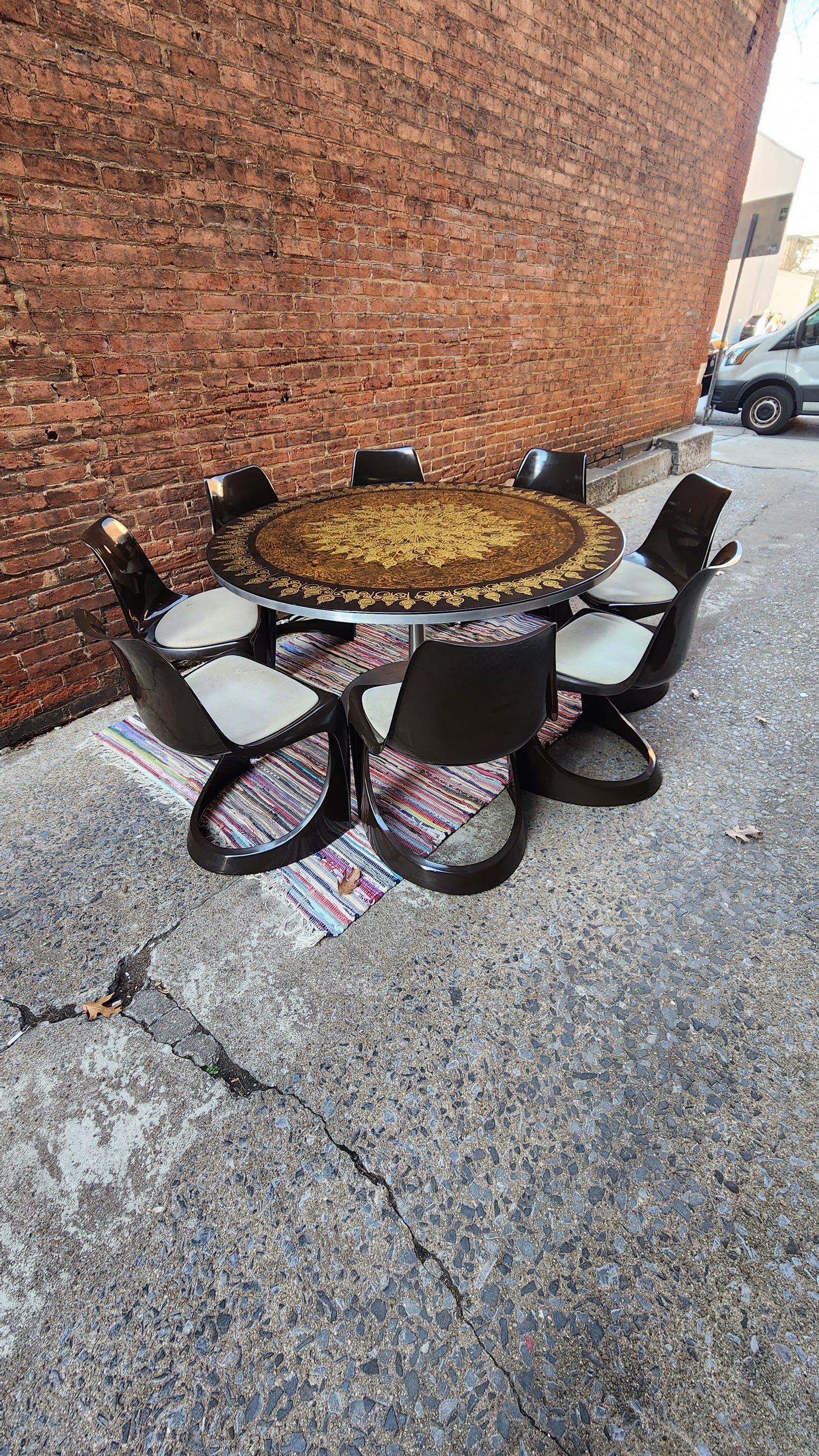 Poul Cadovius Table and 8 Chairs