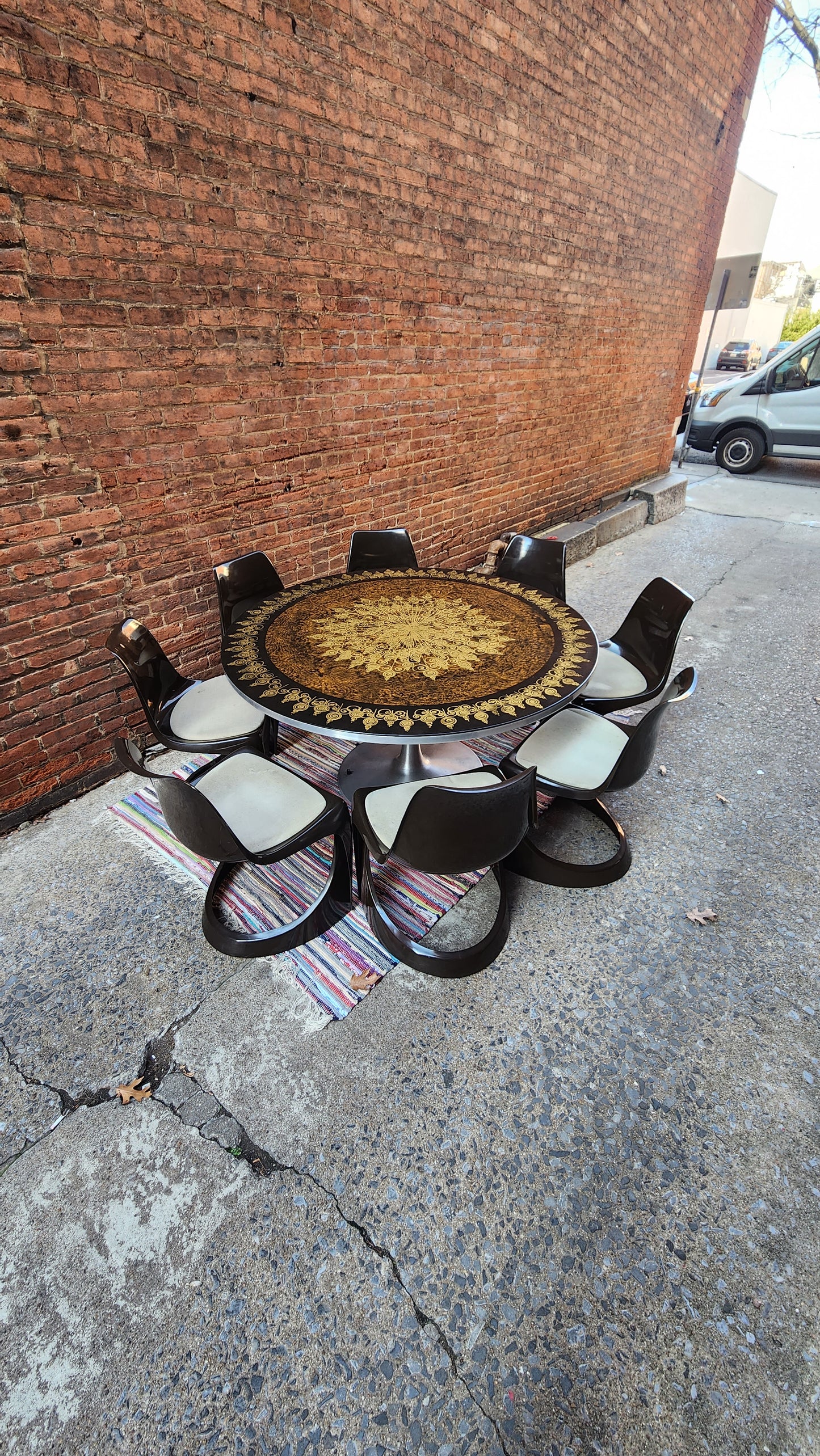 Poul Cadovius Table and 8 Chairs