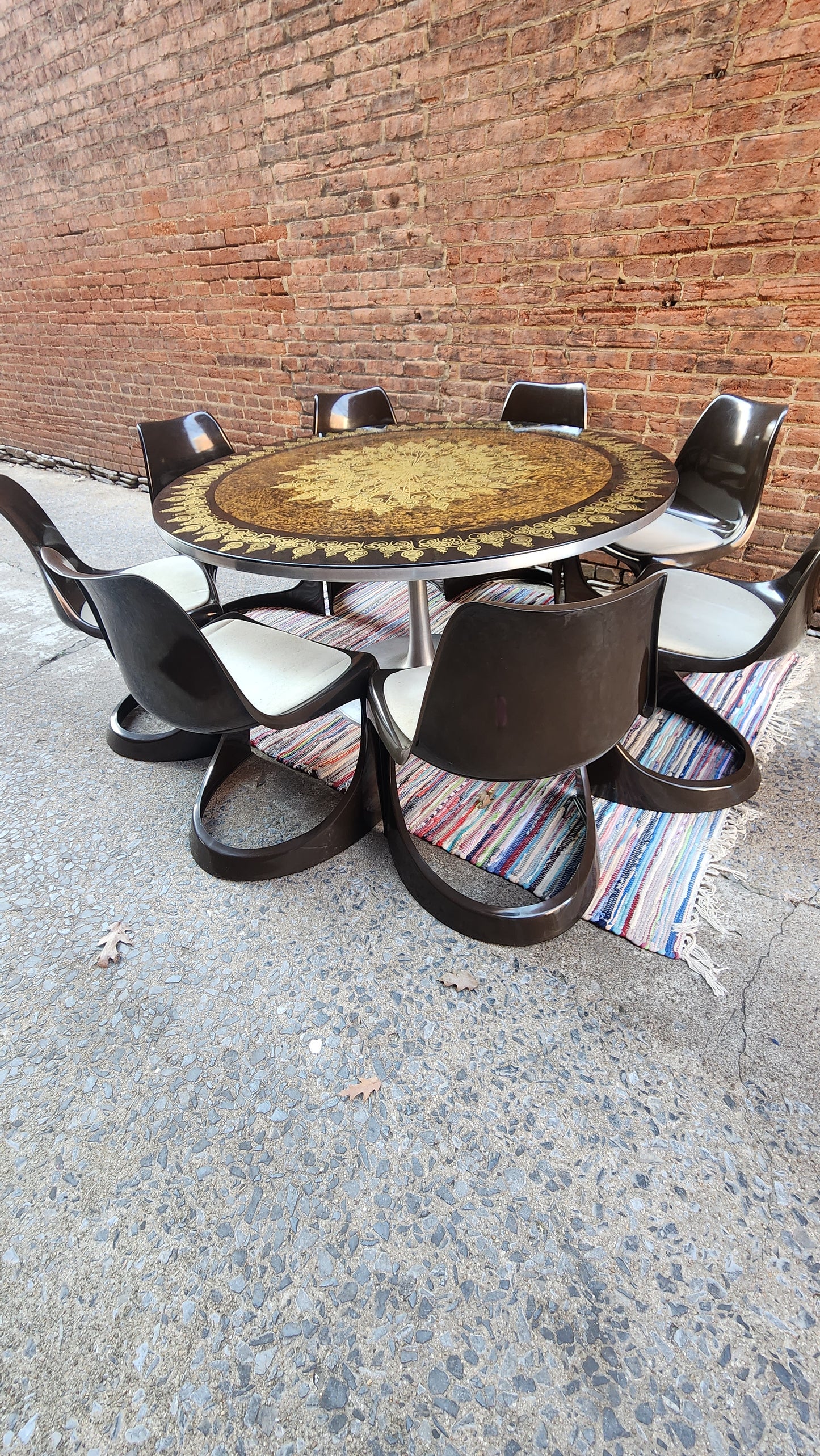 Poul Cadovius Table and 8 Chairs