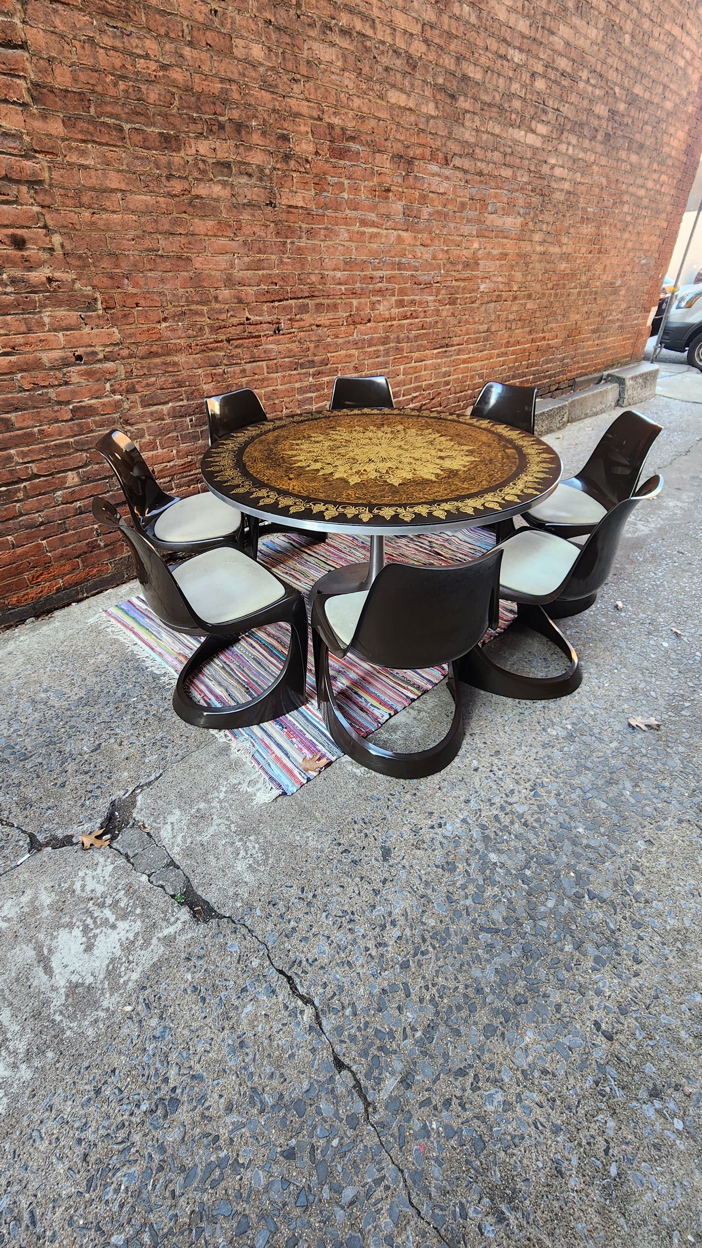 Poul Cadovius Table and 8 Chairs