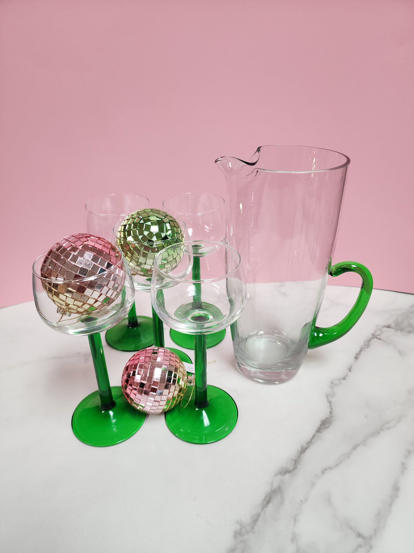 Set of 5 French Luminarc Wine Glasses