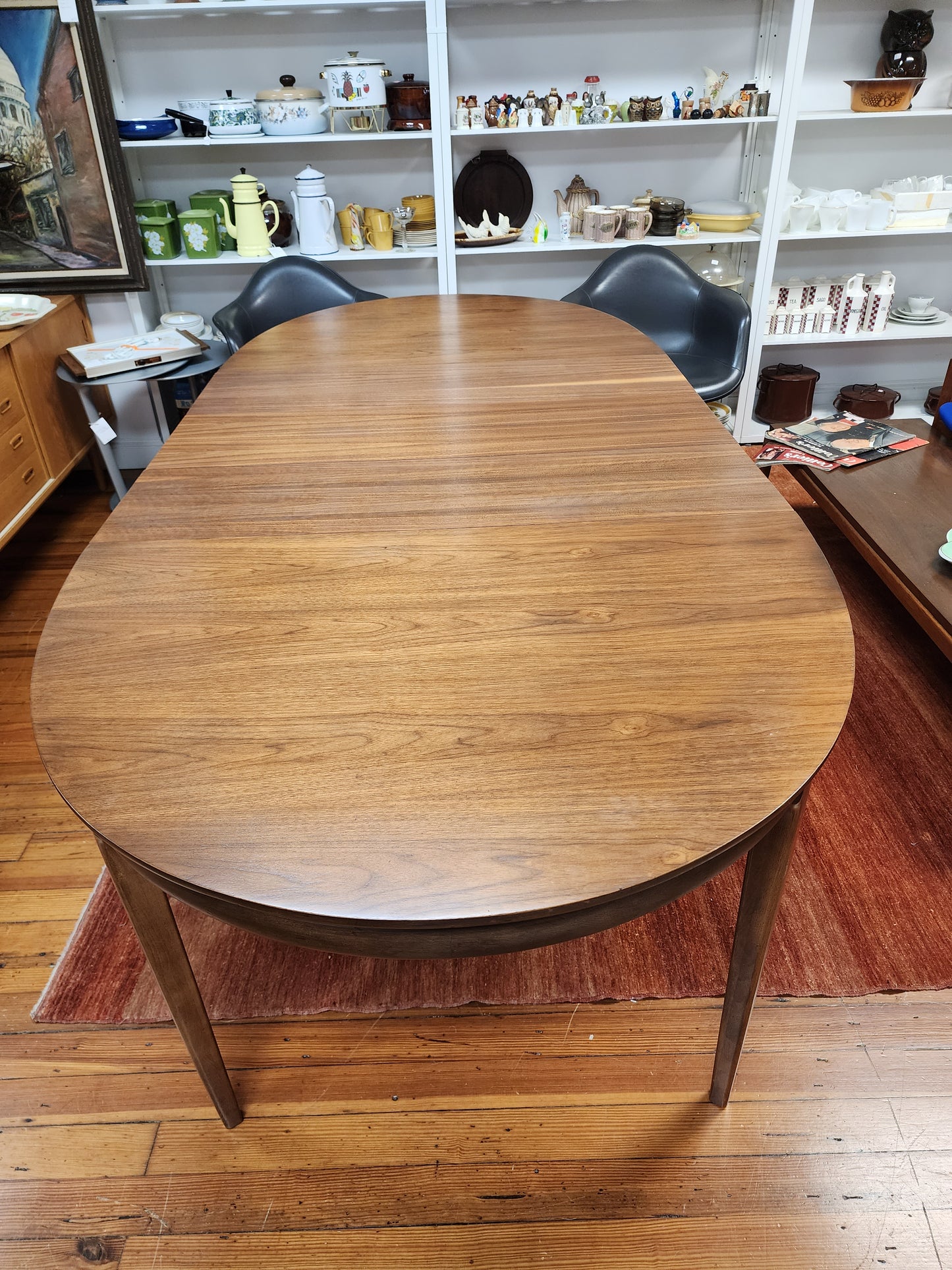Walnut Dining Table with 3 Leaves