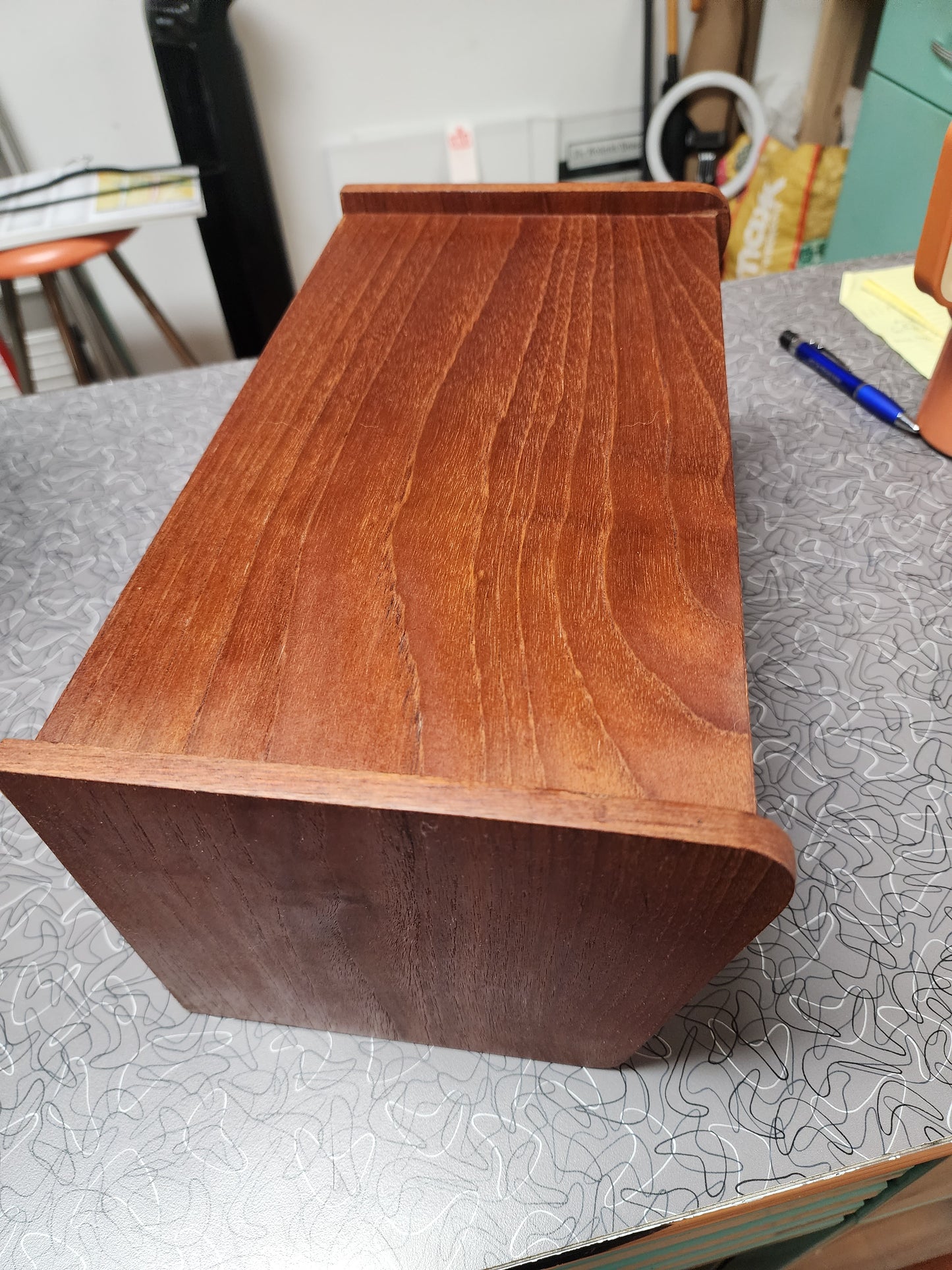 ST0323144 Pair of Danish Teak Nightstands