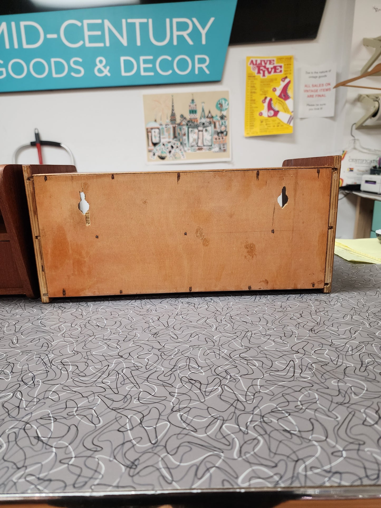 ST0323144 Pair of Danish Teak Nightstands
