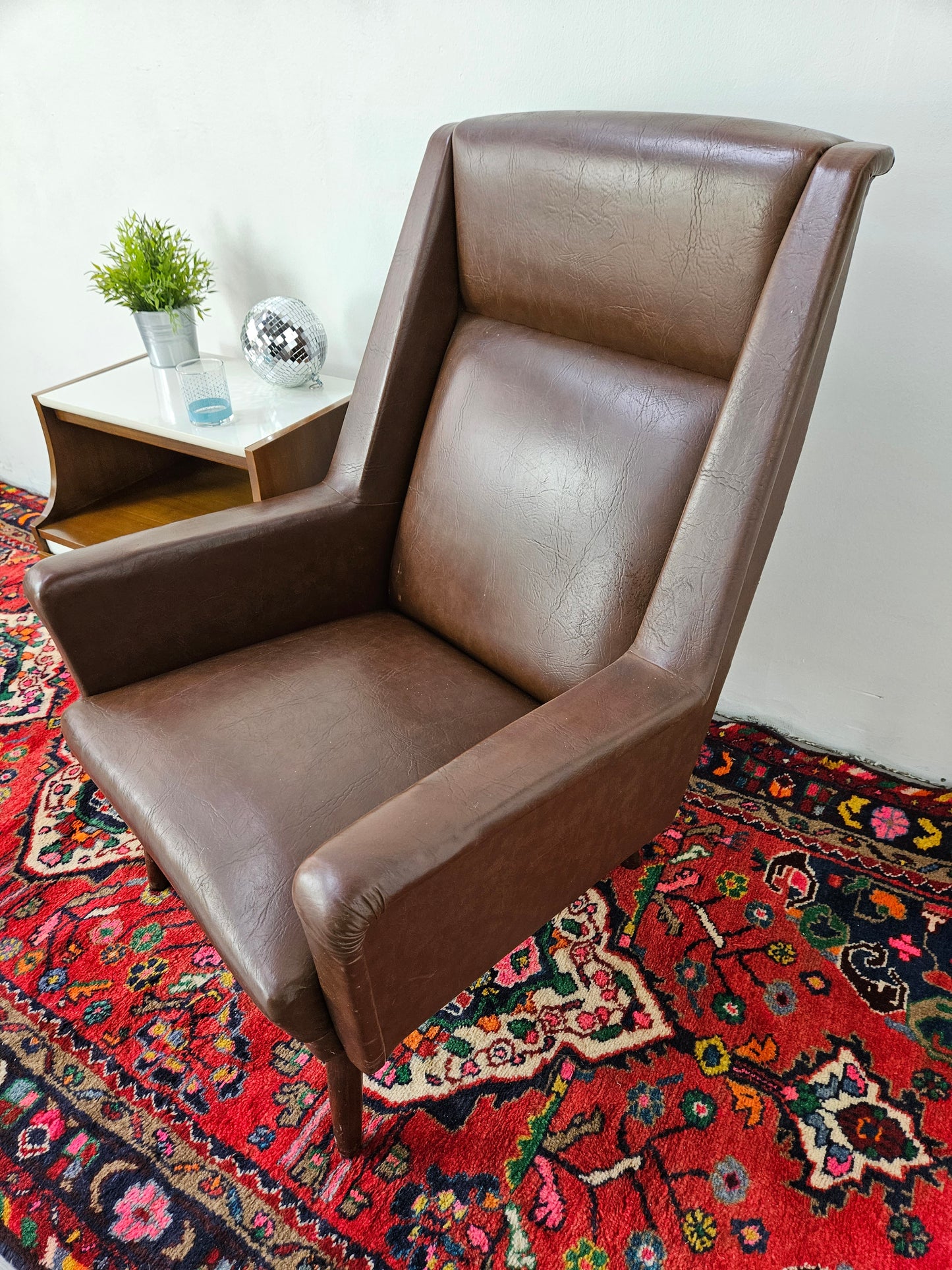 ST0323103 Danish Arm Chair in Brown