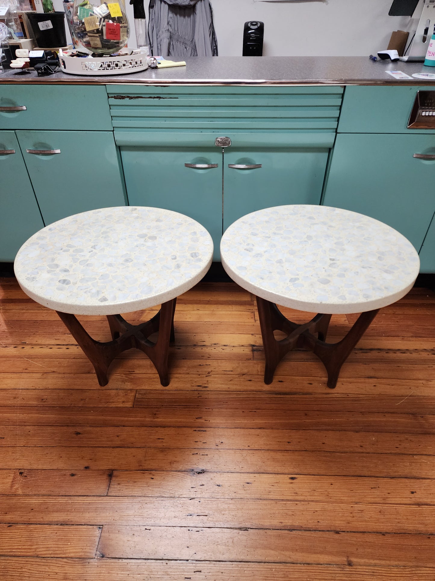 Harvey Probber Terrazzo Side Tables