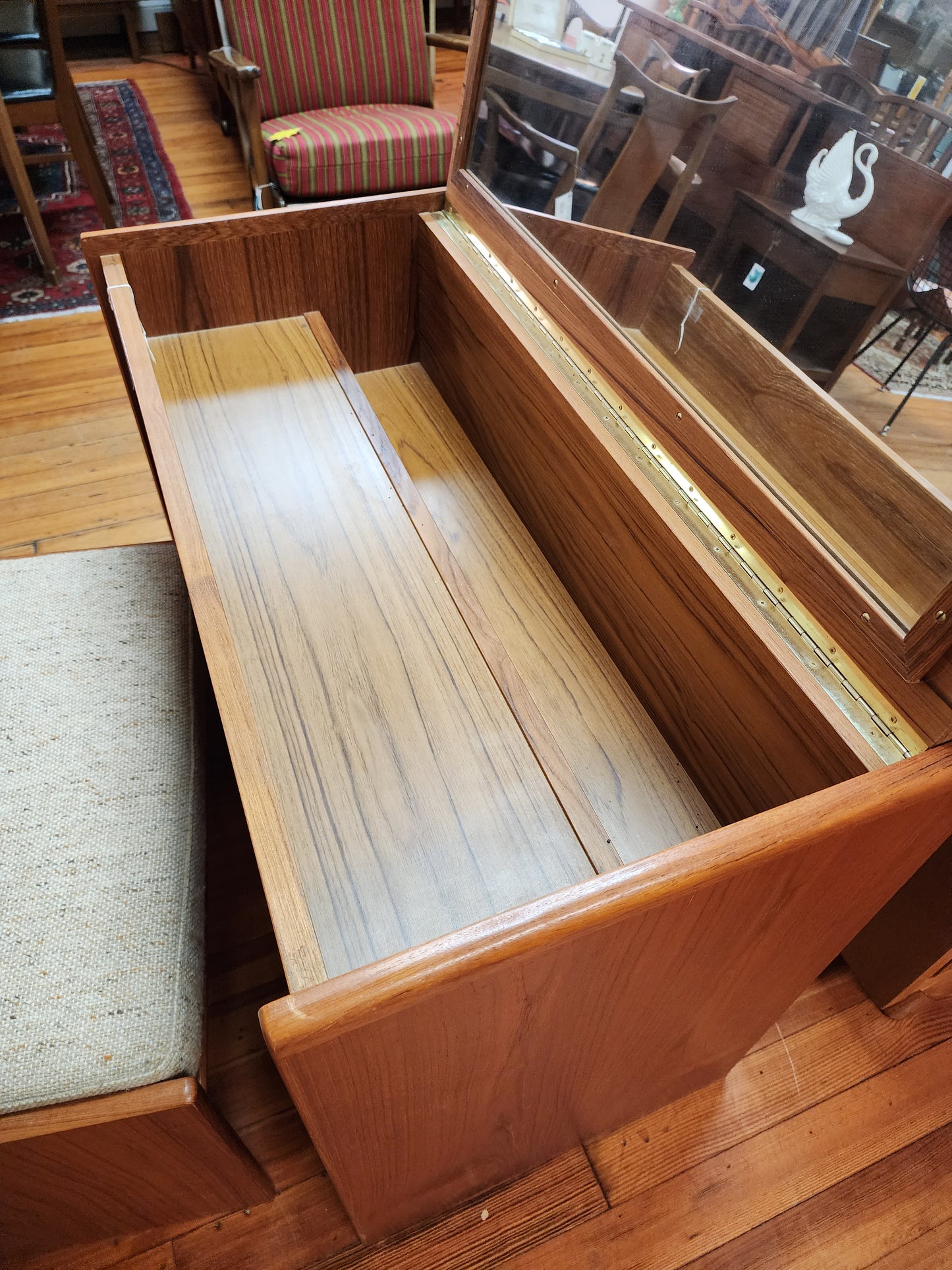 Danish Teak Vanity with Stool