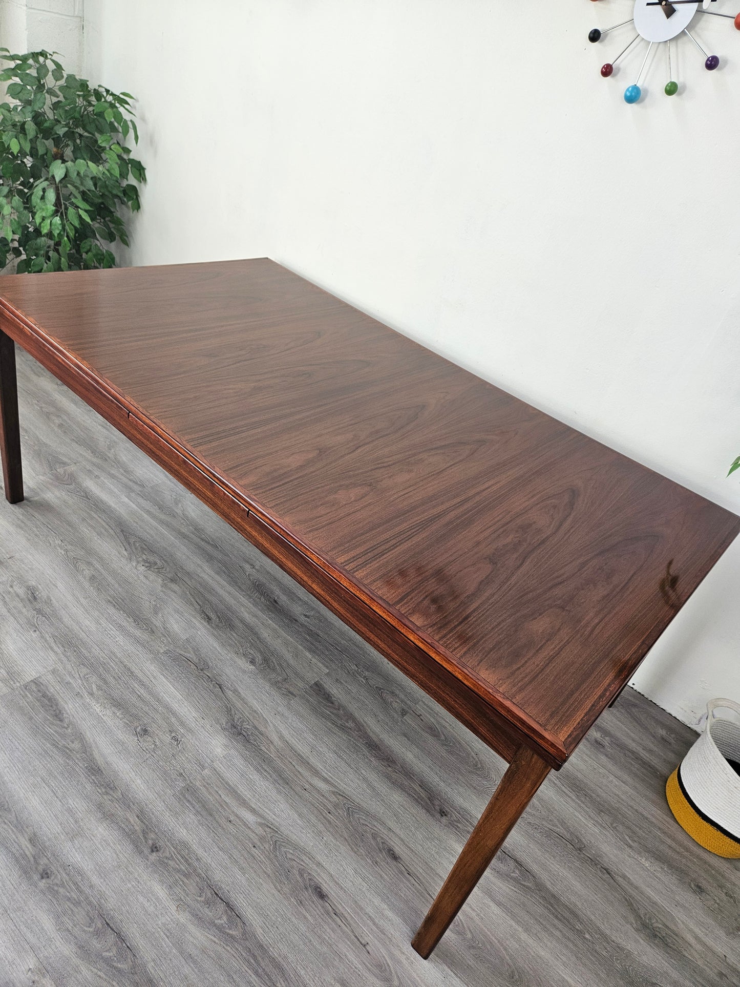 Danish Rosewood Dining Table by H. Sigh & Sons