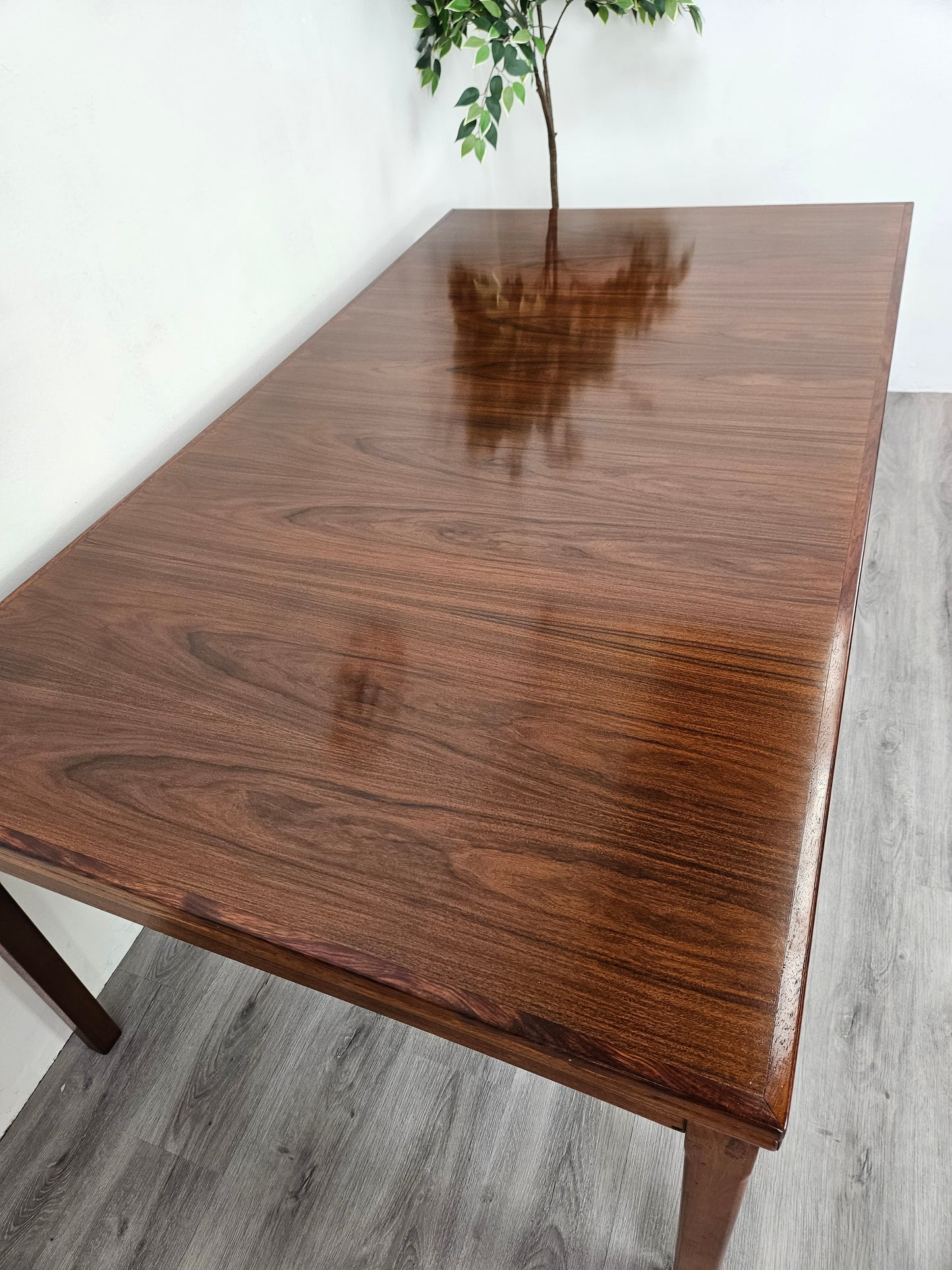 Danish Rosewood Dining Table by H. Sigh & Sons