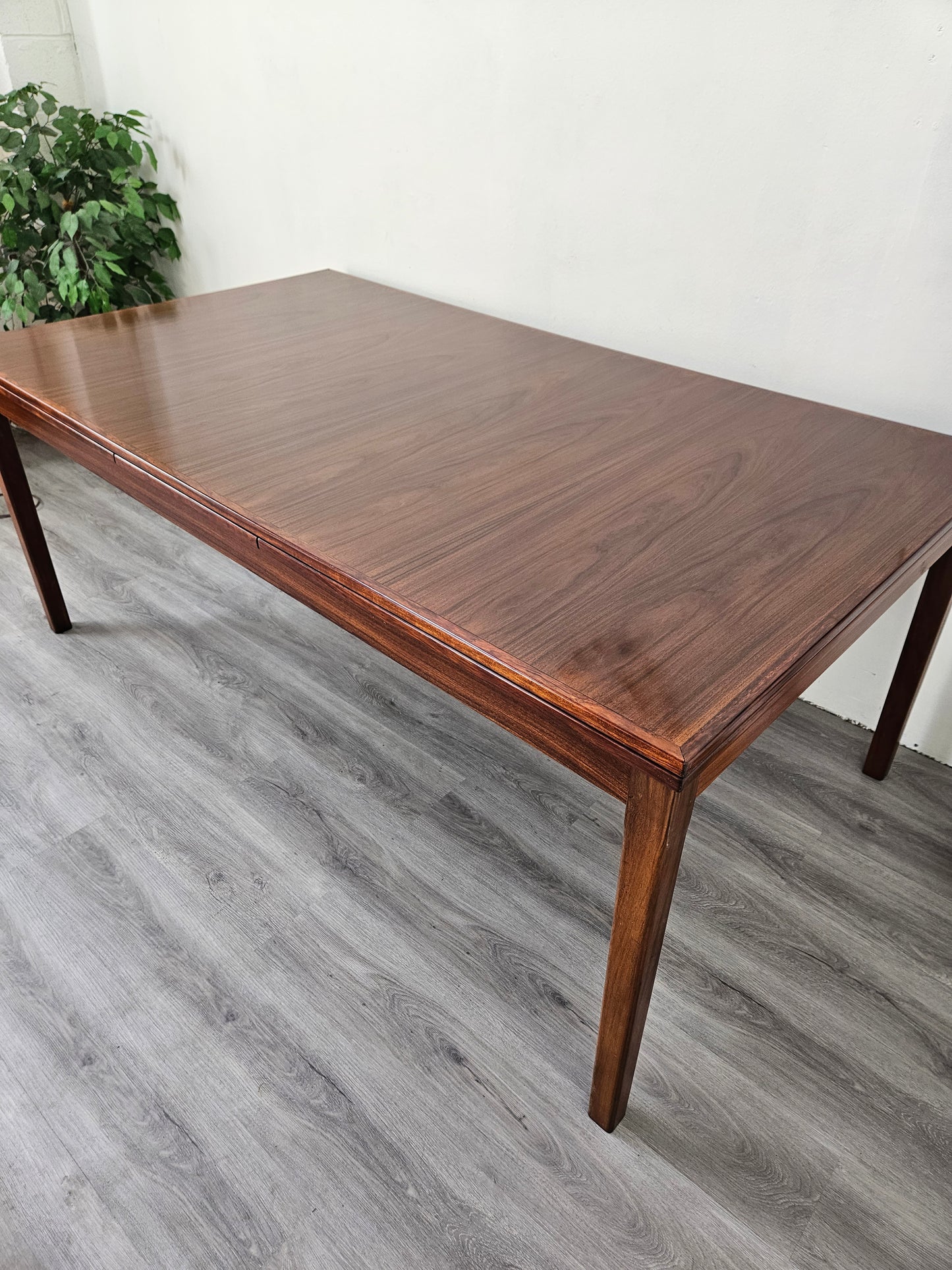 Danish Rosewood Dining Table by H. Sigh & Sons