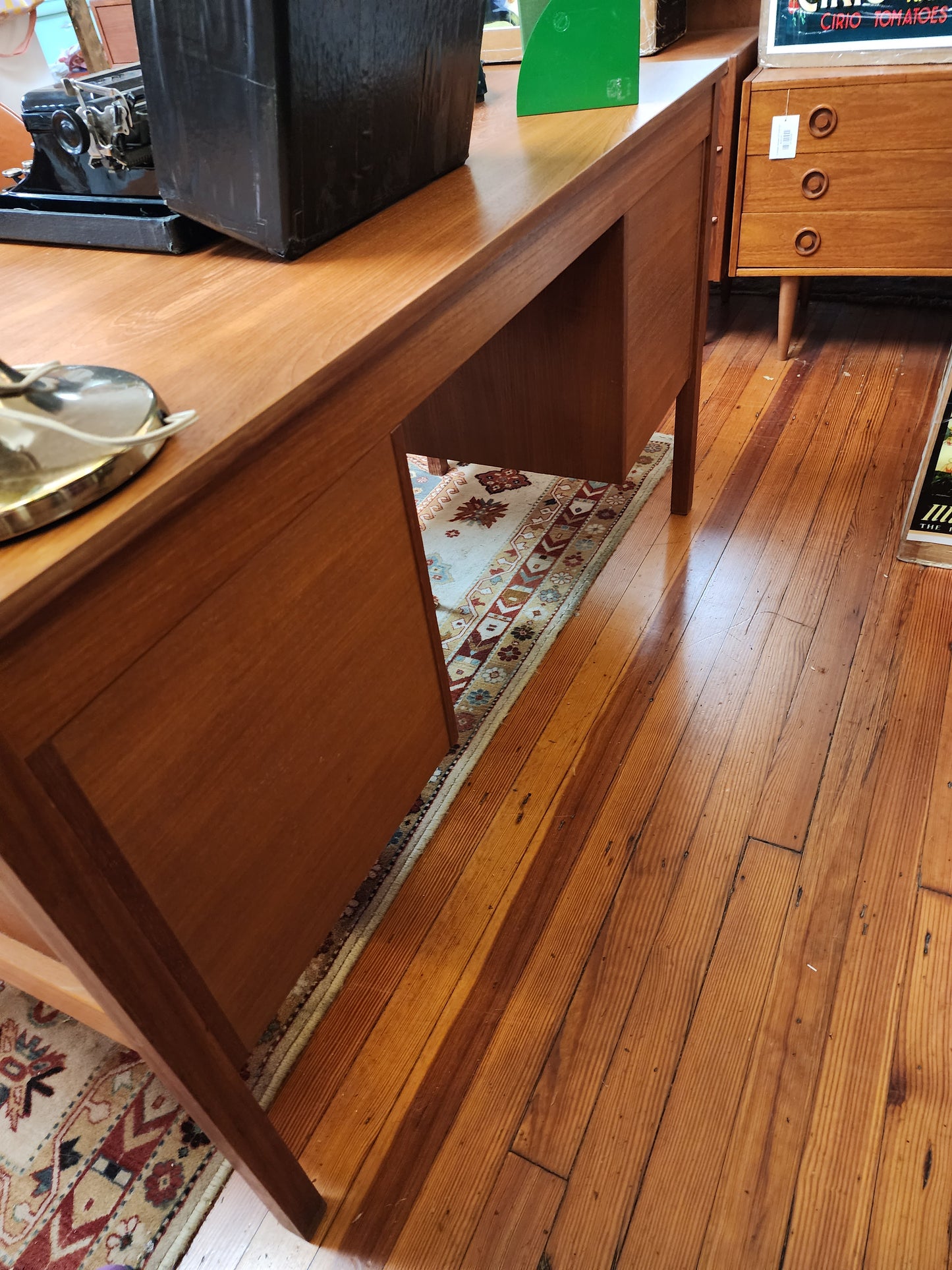 Danish Teak Desk with File Drawer