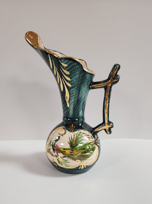 Vintage H Bequet Porcelain Hand Painted Vase 1SD
