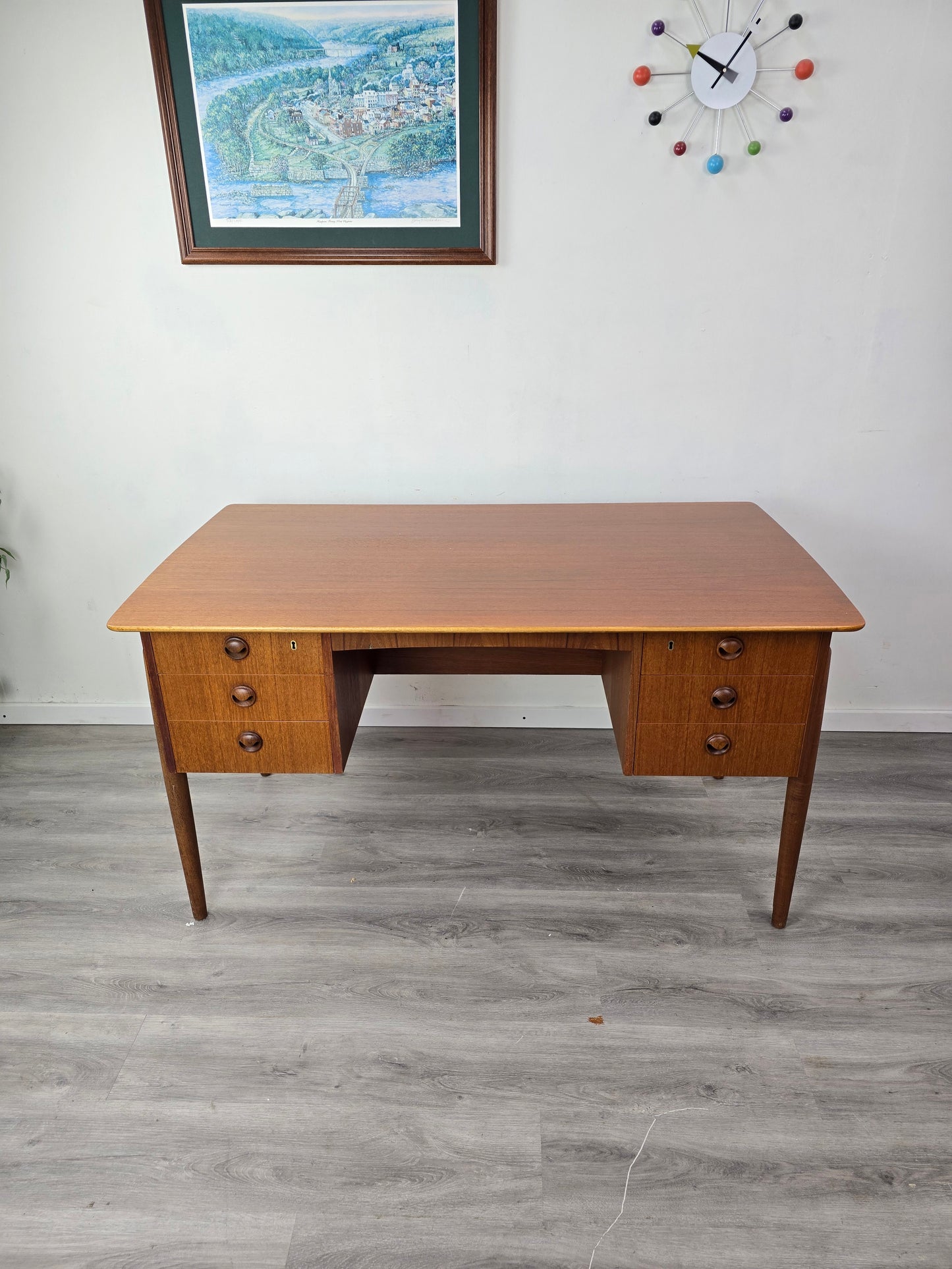 Danish Teak Desk attr to Kai Kristiansen