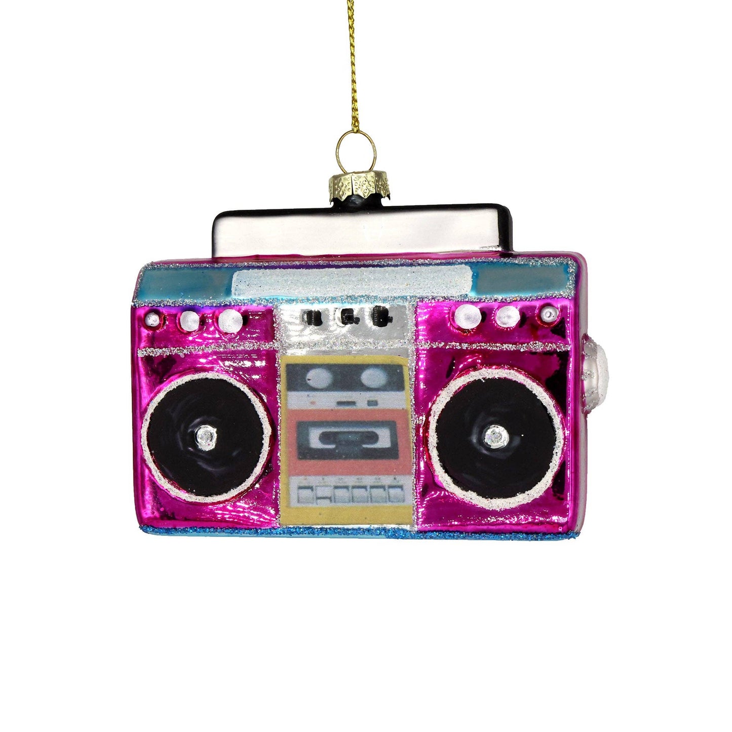 80s Boombox Christmas Ornament