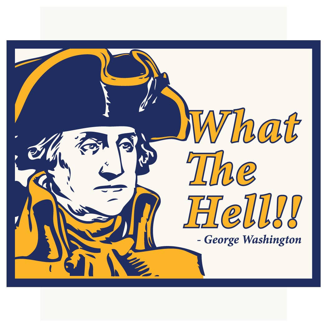 2.5'' x 3.5'' George Washington What The Hell Magnet - Vintage MC