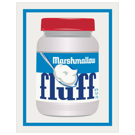 2.5'' x 3.5 Marshmallow Fluff Jar Magnet - Vintage MC