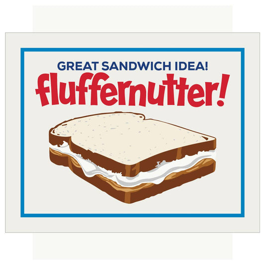 2.5'' x 3.5 Marshmallow Fluffernutter Sandwich Magnet - Vintage MC