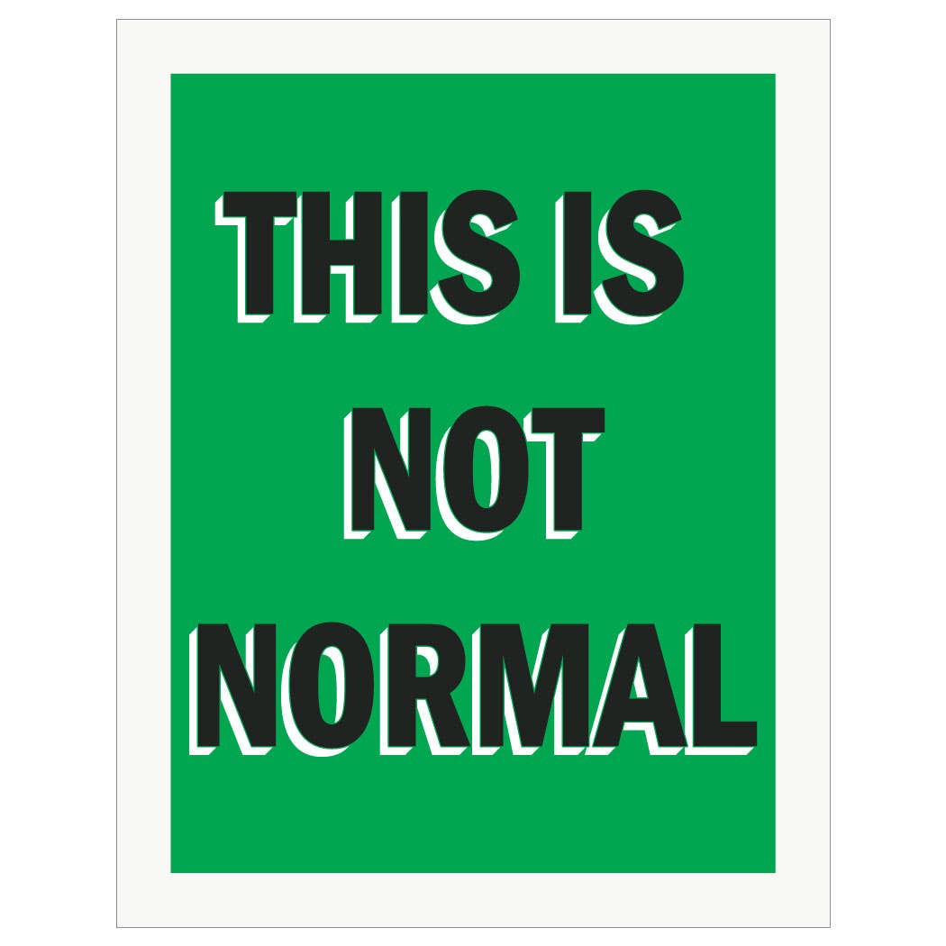 2.5'' x 3.5'' This Is Not Normal Magnet - Vintage MC