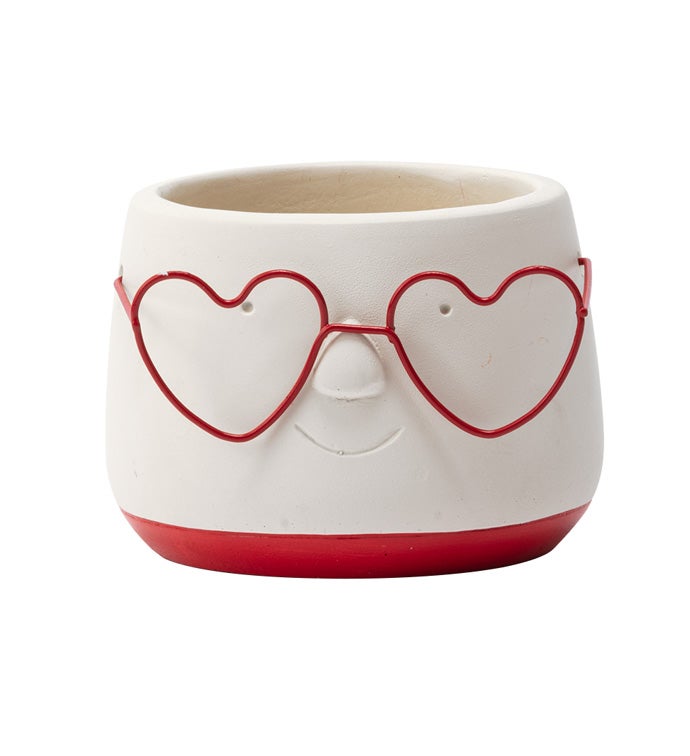 Heart Glasses Planter
