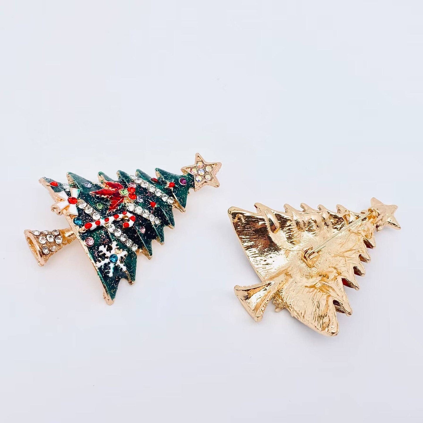 Christmas Pin Colorful Christmas Tree Brooch