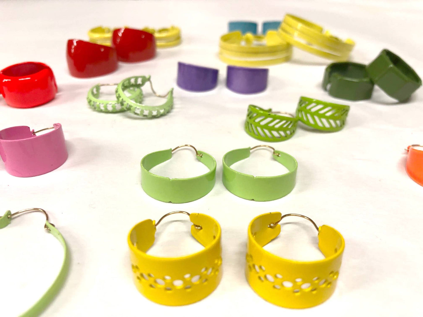 Vintage 60s/70s Marvelous Metal Earring Assortment