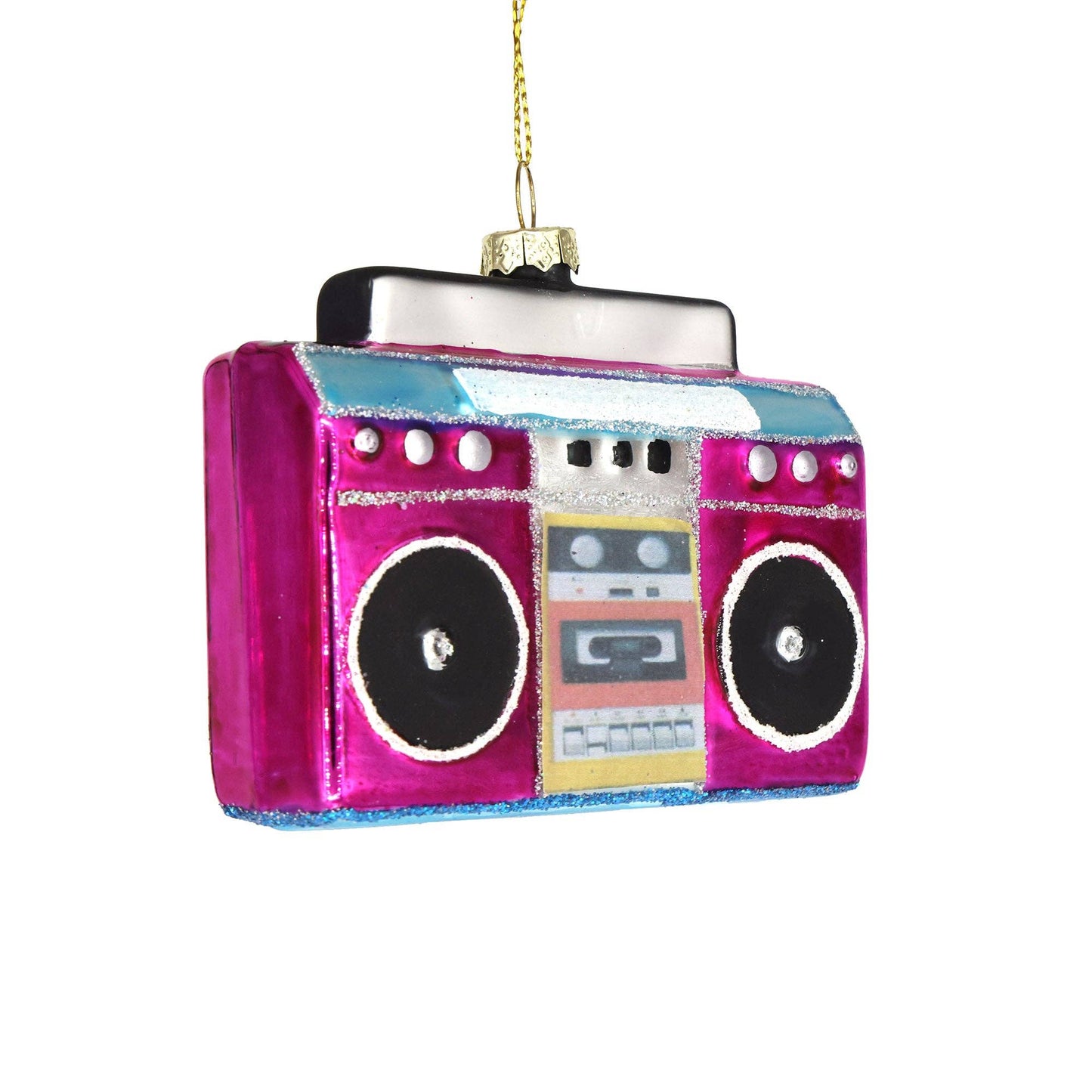 80s Boombox Christmas Ornament
