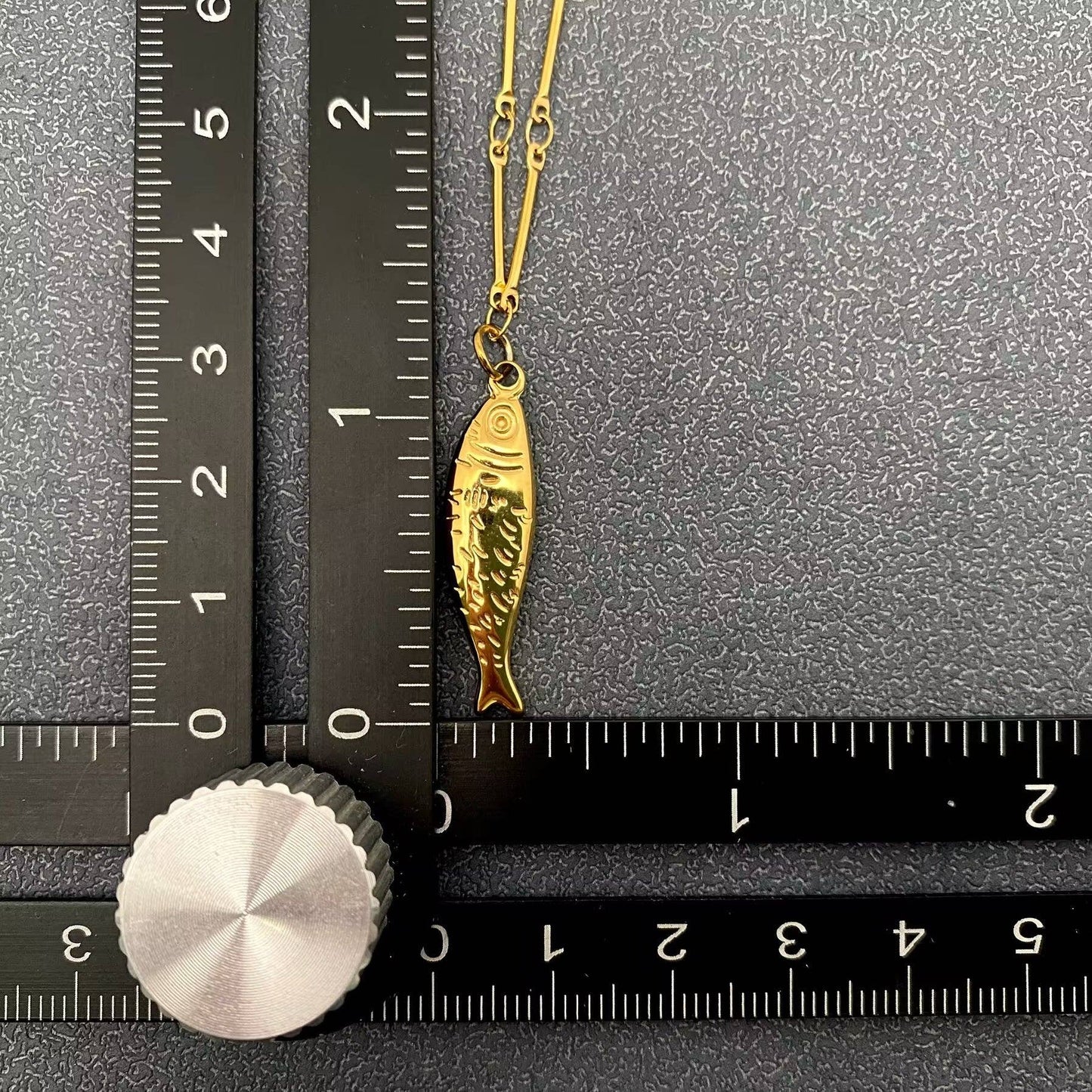 18K Gold Plated Fish Charm Necklace