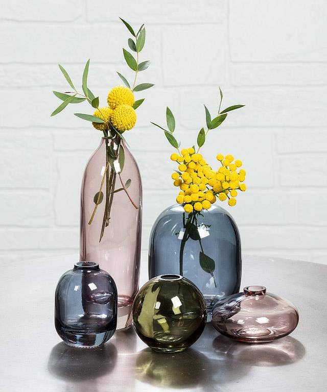 Small Bud Vase-Dark Rose-3 Assorted-3"H