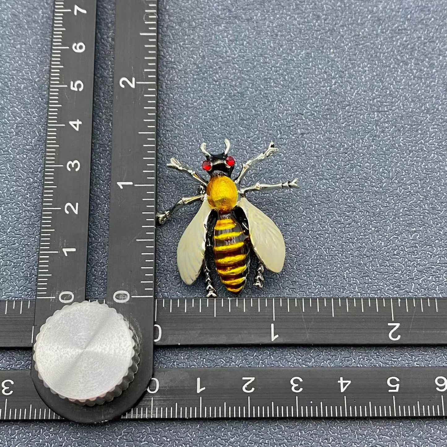 Enamel Yellow Bee Brooch