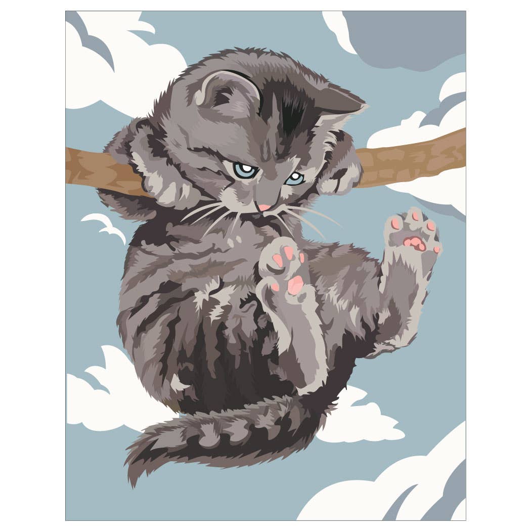 2.5'' x 3.5'' Hang In There Cat Paint By Number Style Magnet