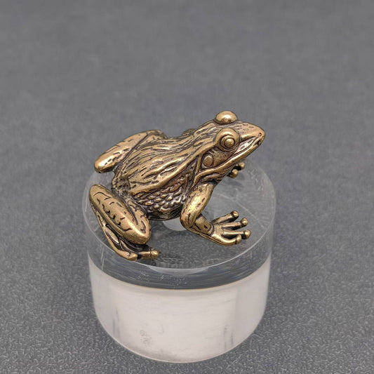 Brass Frog Desktop Ornament Decoration
