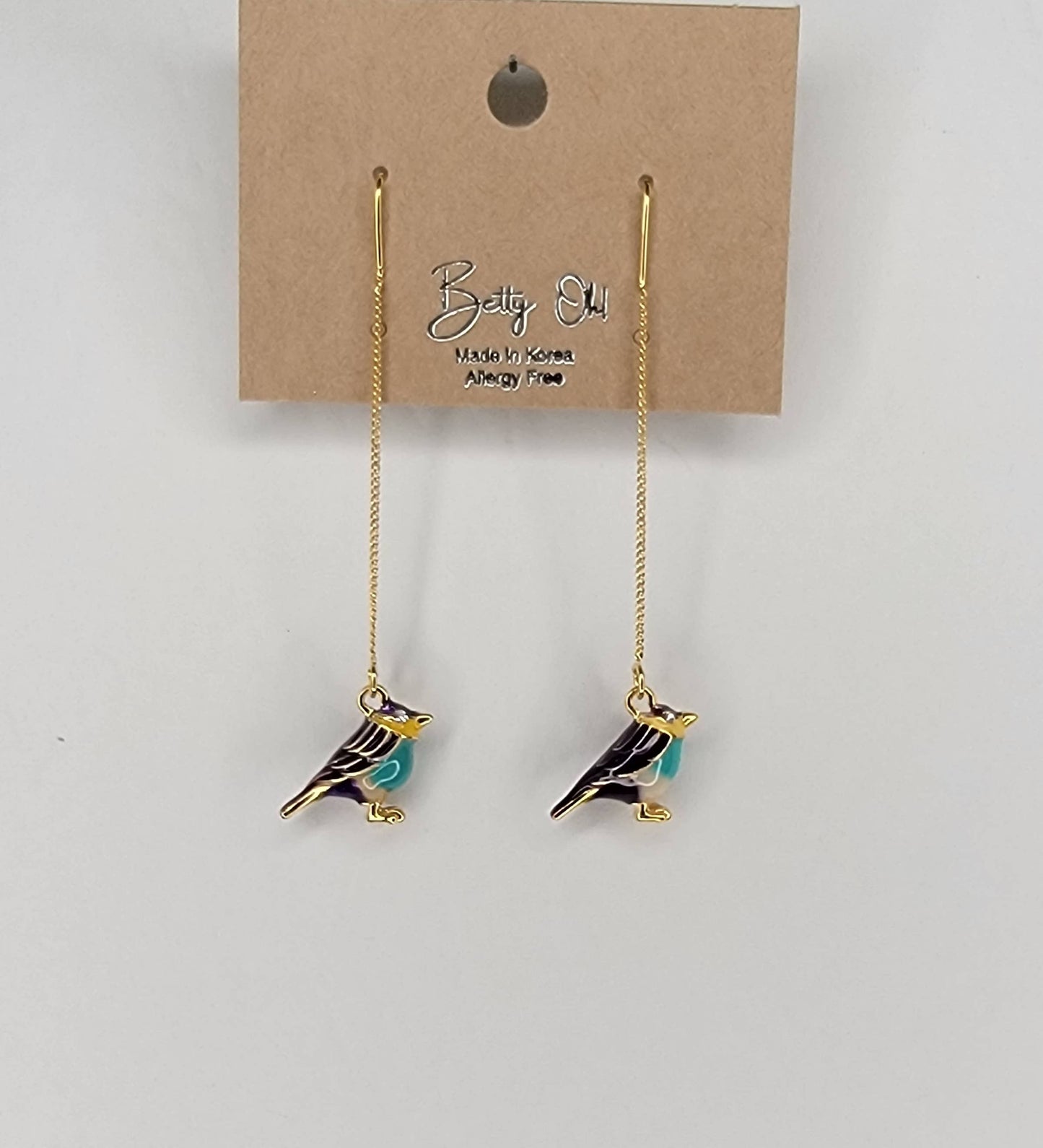 BIRD THREADER EARRING.