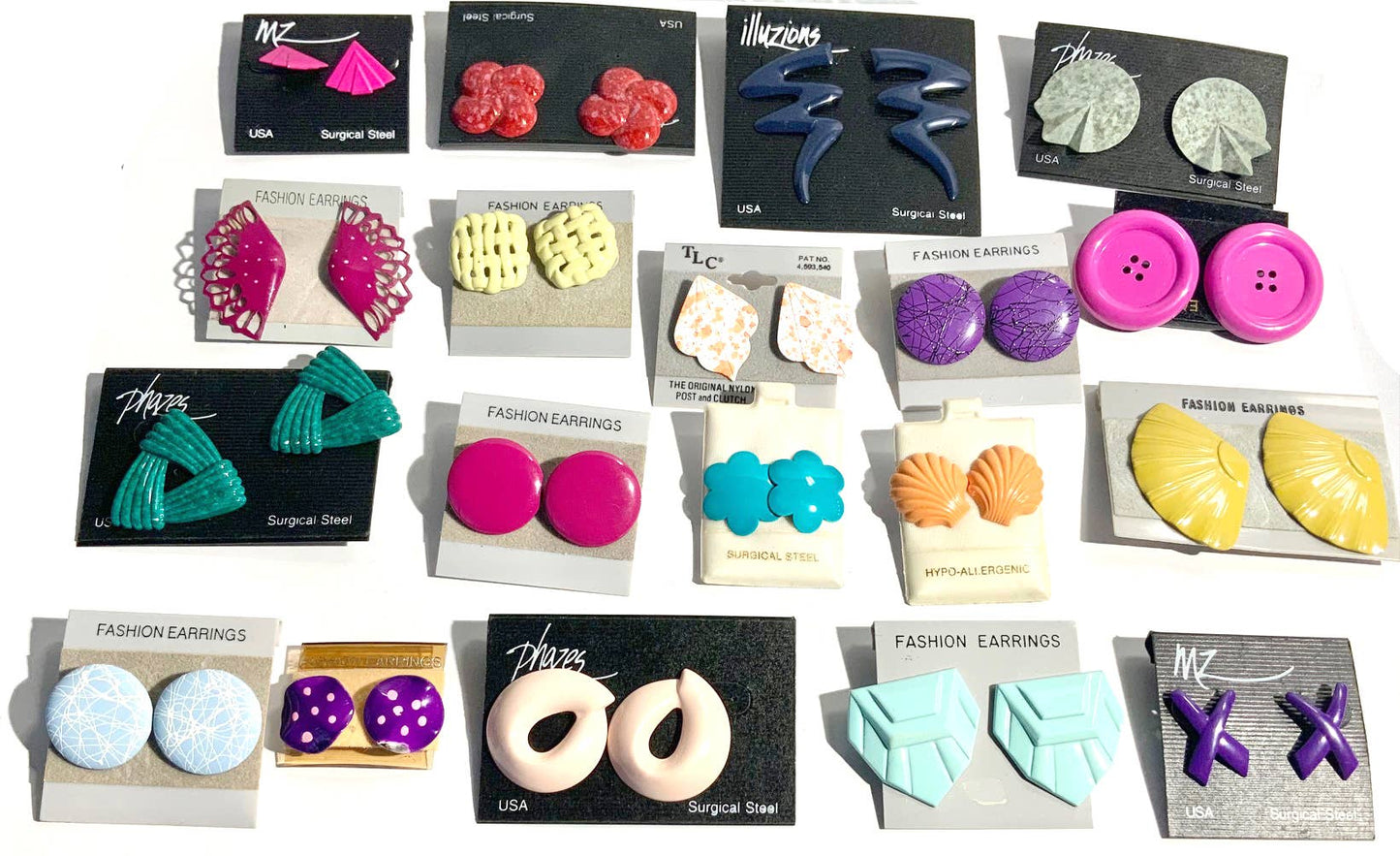 Vintage 70s/80s Metal Magic Earring Assortment