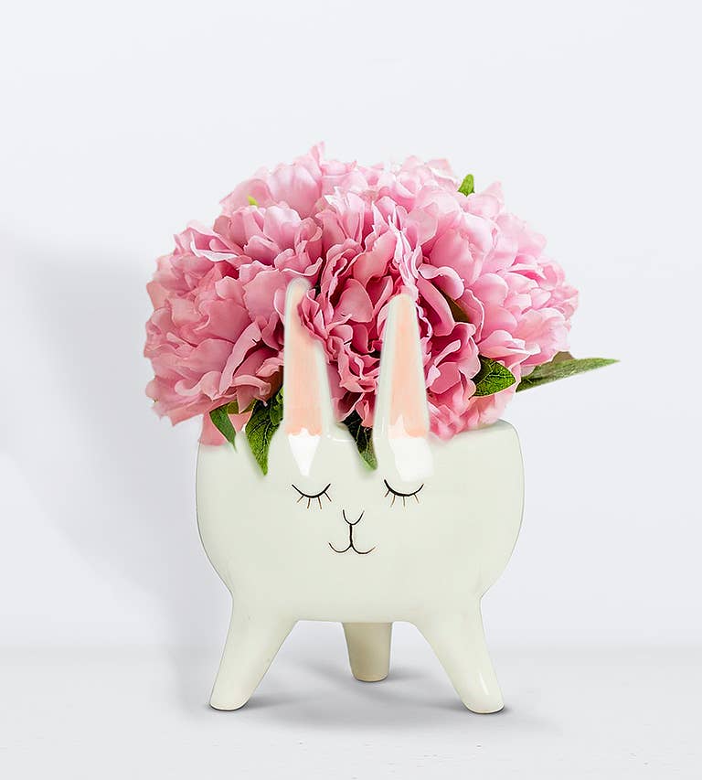 Sm Rabbit Planter-4.5"H