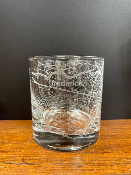 Frederick Maryland Custom Whiskey Glass