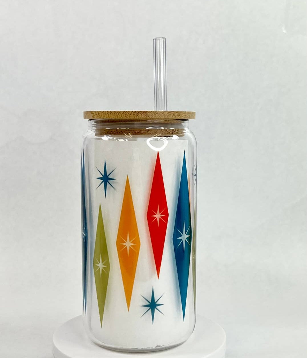Retro Style Glasses with Lid