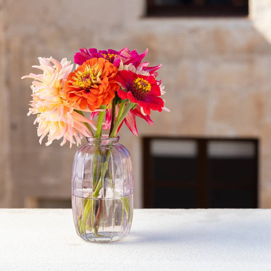 Lilac Glass Bud Vase - 12cm | Valentines Decor |