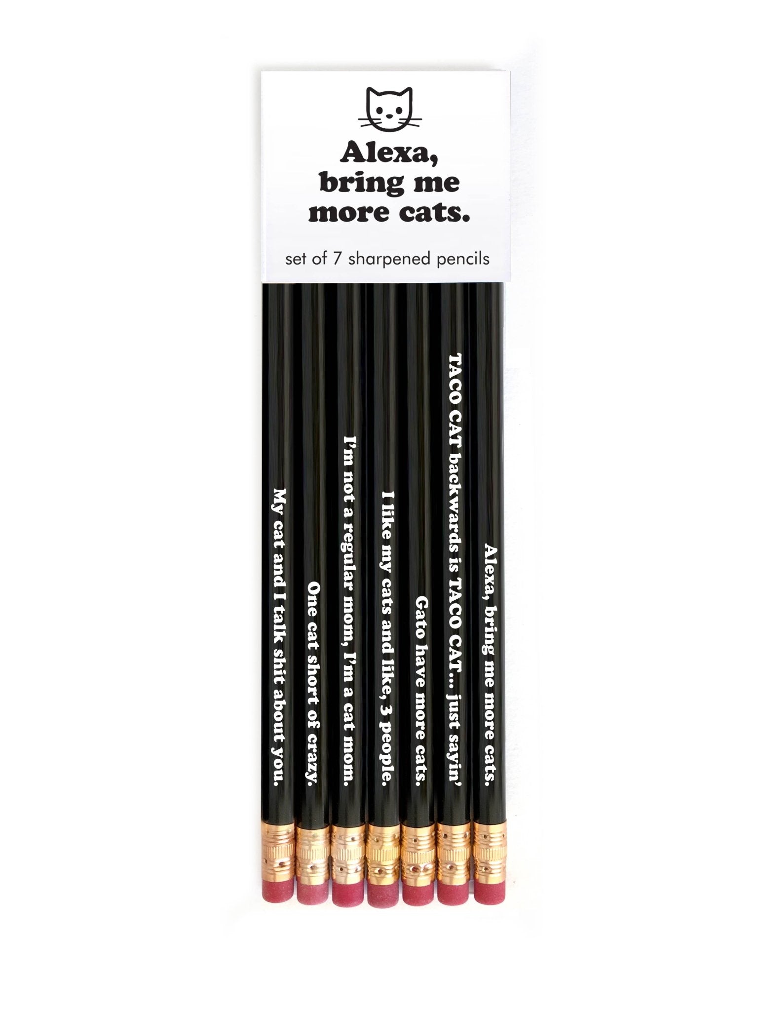 ALEXA, BRING ME MORE CATS PENCIL SET - Vintage MC
