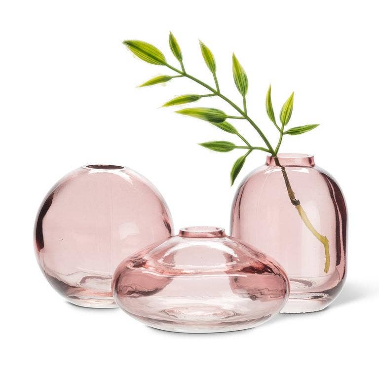 Small Bud Vase-Dark Rose-3 Assorted-3"H