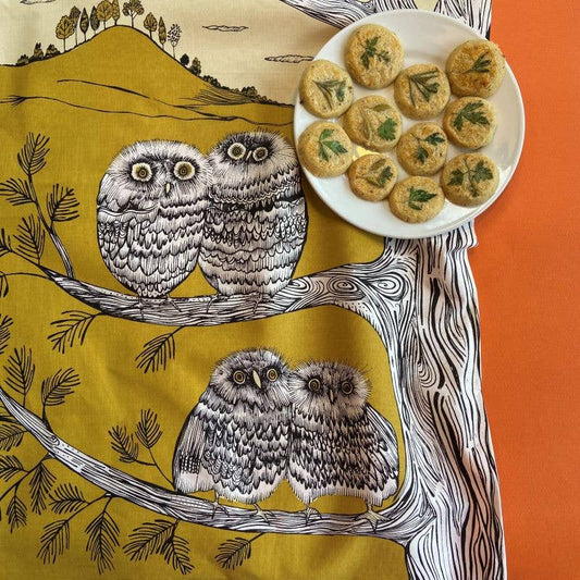 Baby Owl Tea Towel - Vintage MC