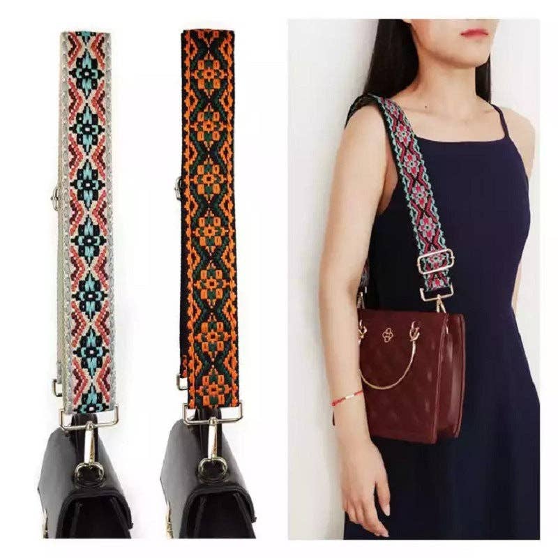Baric - Ethnic Pattern Bag Strap Replacement - Vintage MC