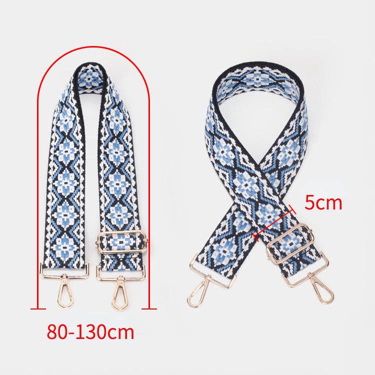 Baric - Ethnic Pattern Bag Strap Replacement - Vintage MC