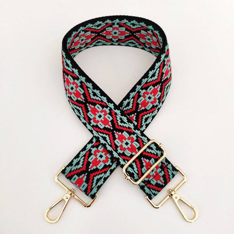 Baric - Ethnic Pattern Bag Strap Replacement - Vintage MC