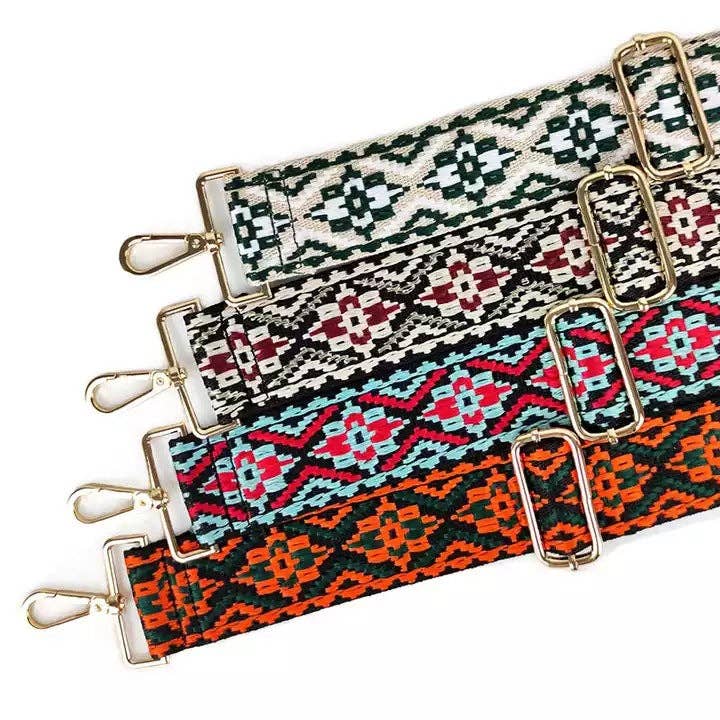 Baric - Ethnic Pattern Bag Strap Replacement - Vintage MC