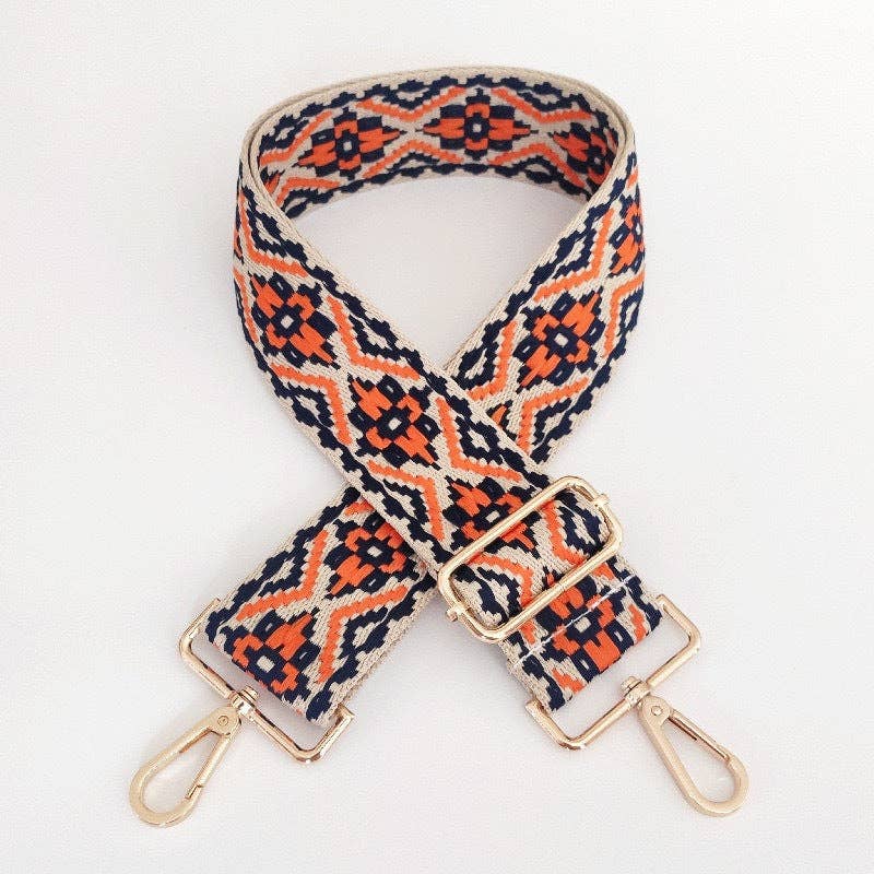 Baric - Ethnic Pattern Bag Strap Replacement - Vintage MC